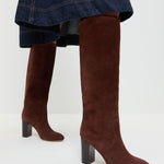 Loeffler Randall - Goldy Espresso Suede Tall Boot