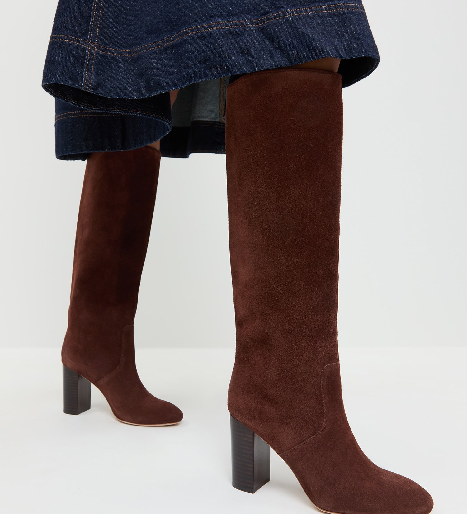 Loeffler Randall - Goldy Espresso Suede Tall Boot