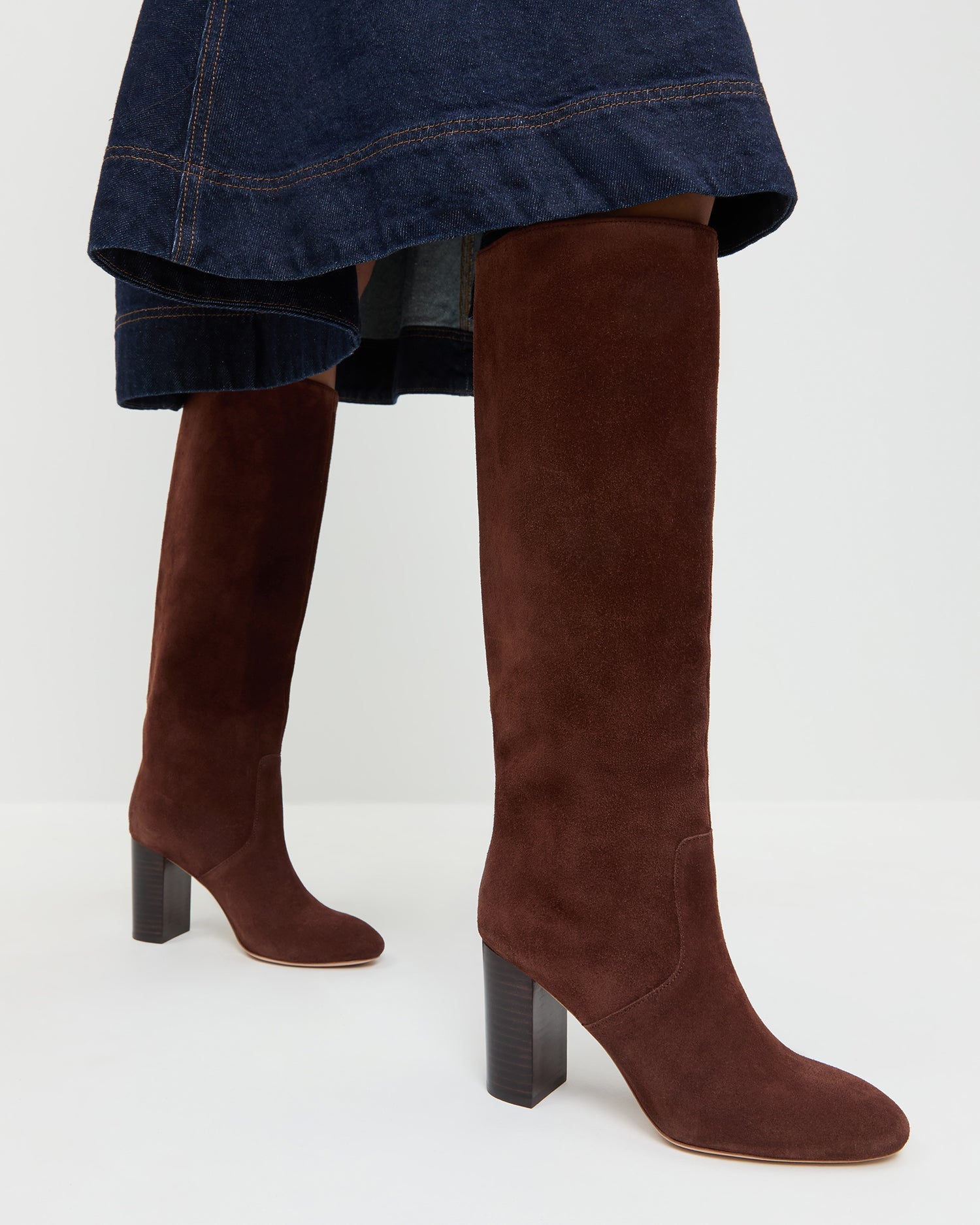 Loeffler Randall - Goldy Espresso Suede Tall Boot