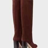 Loeffler Randall - Goldy Espresso Suede Tall Boot