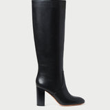 Loeffler Randall - Goldy Black Leather Tall Boot