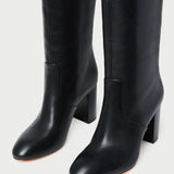 Loeffler Randall - Goldy Black Leather Tall Boot