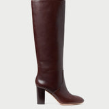 Loeffler Randall - Goldy Espresso Leather Tall Boot