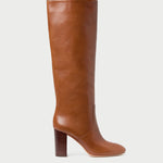 Goldy Safari Leather Tall Boot in safari brown leather.