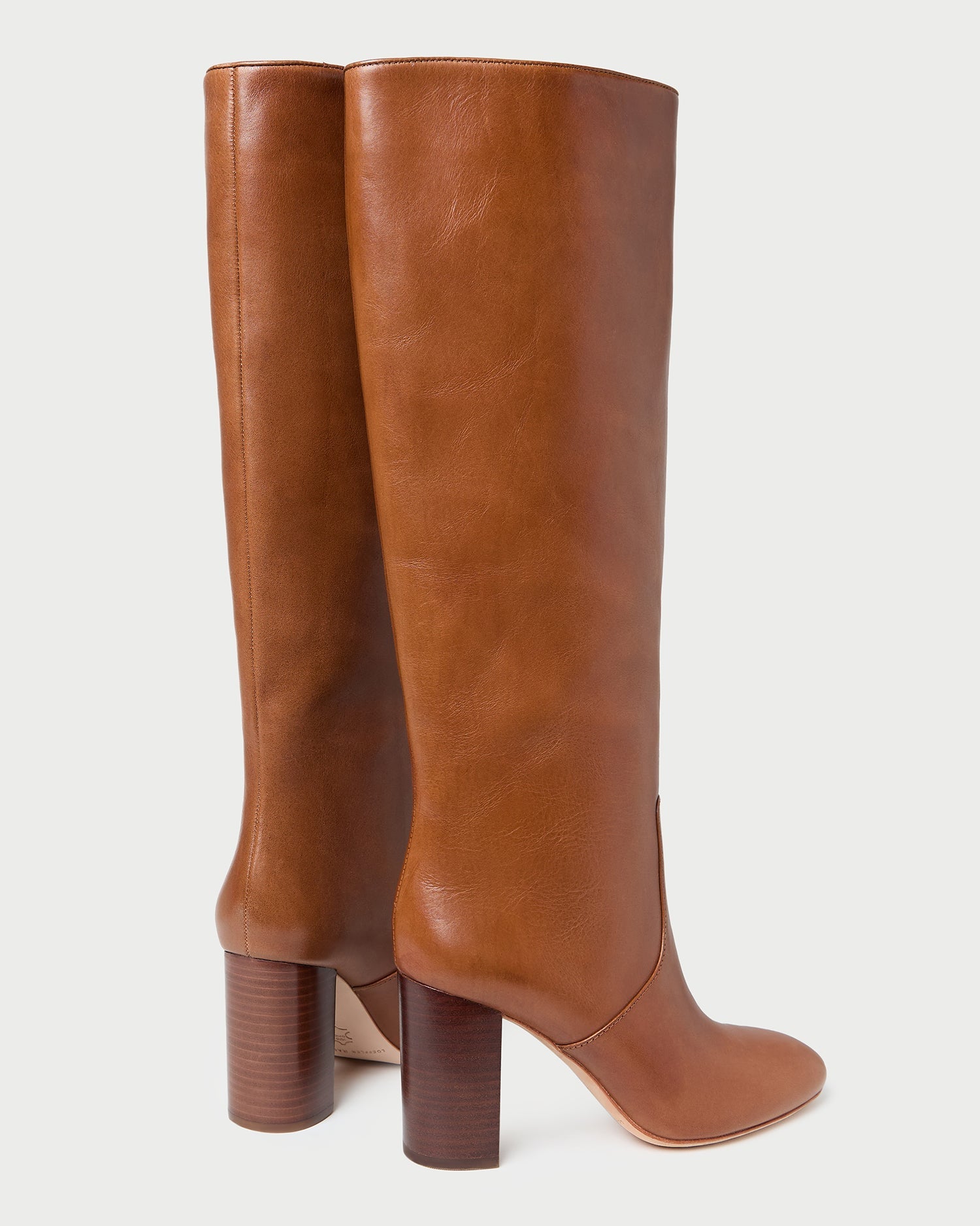 Goldy Safari Leather Tall Boot in safari brown leather.