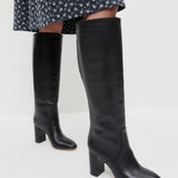 Loeffler Randall - Goldy Black Wide-Calf Boot