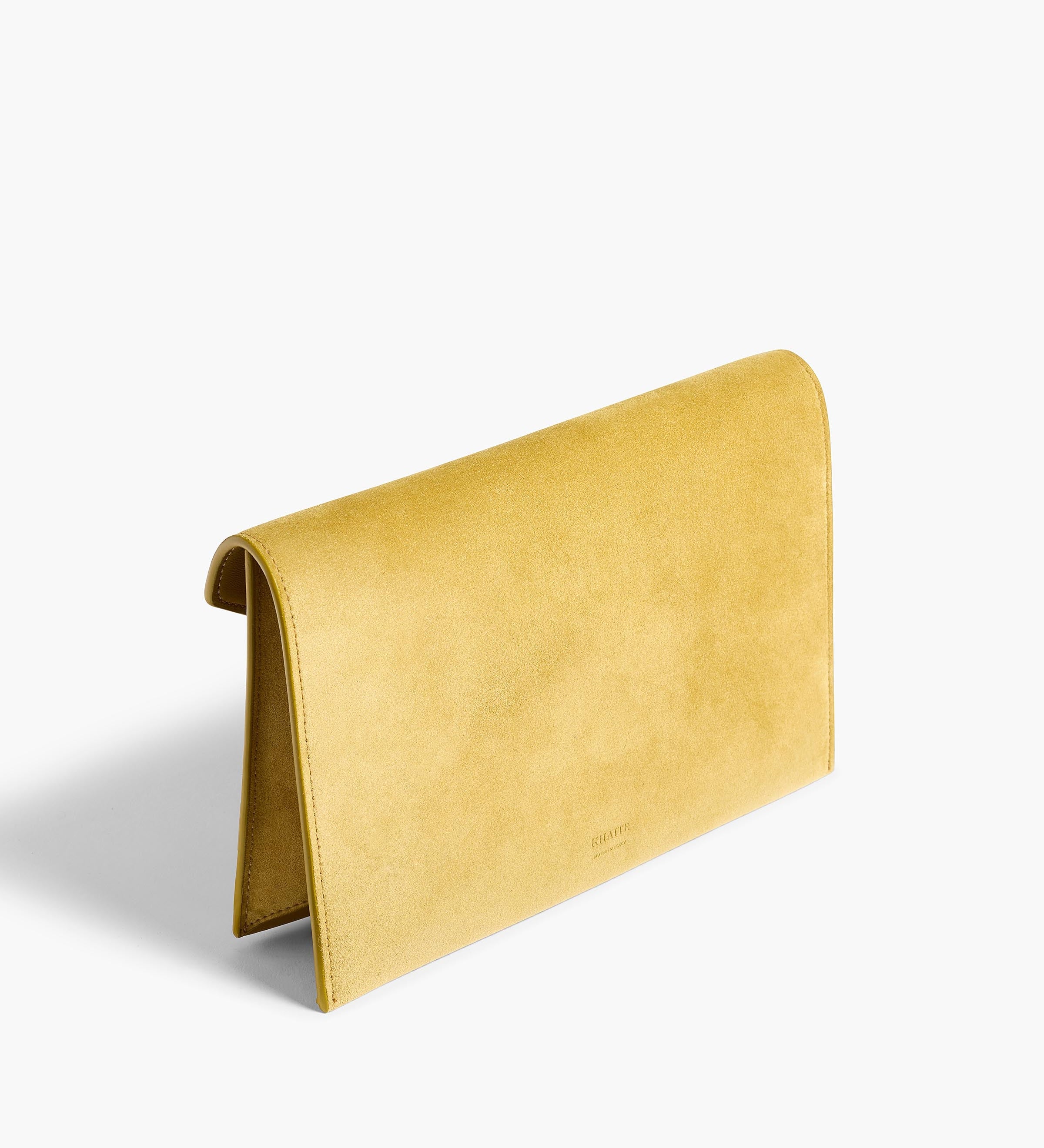 Khaite - Grace Envelope Clutch in Golden Olive