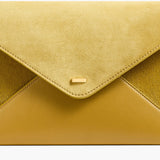 Khaite - Grace Envelope Clutch in Golden Olive