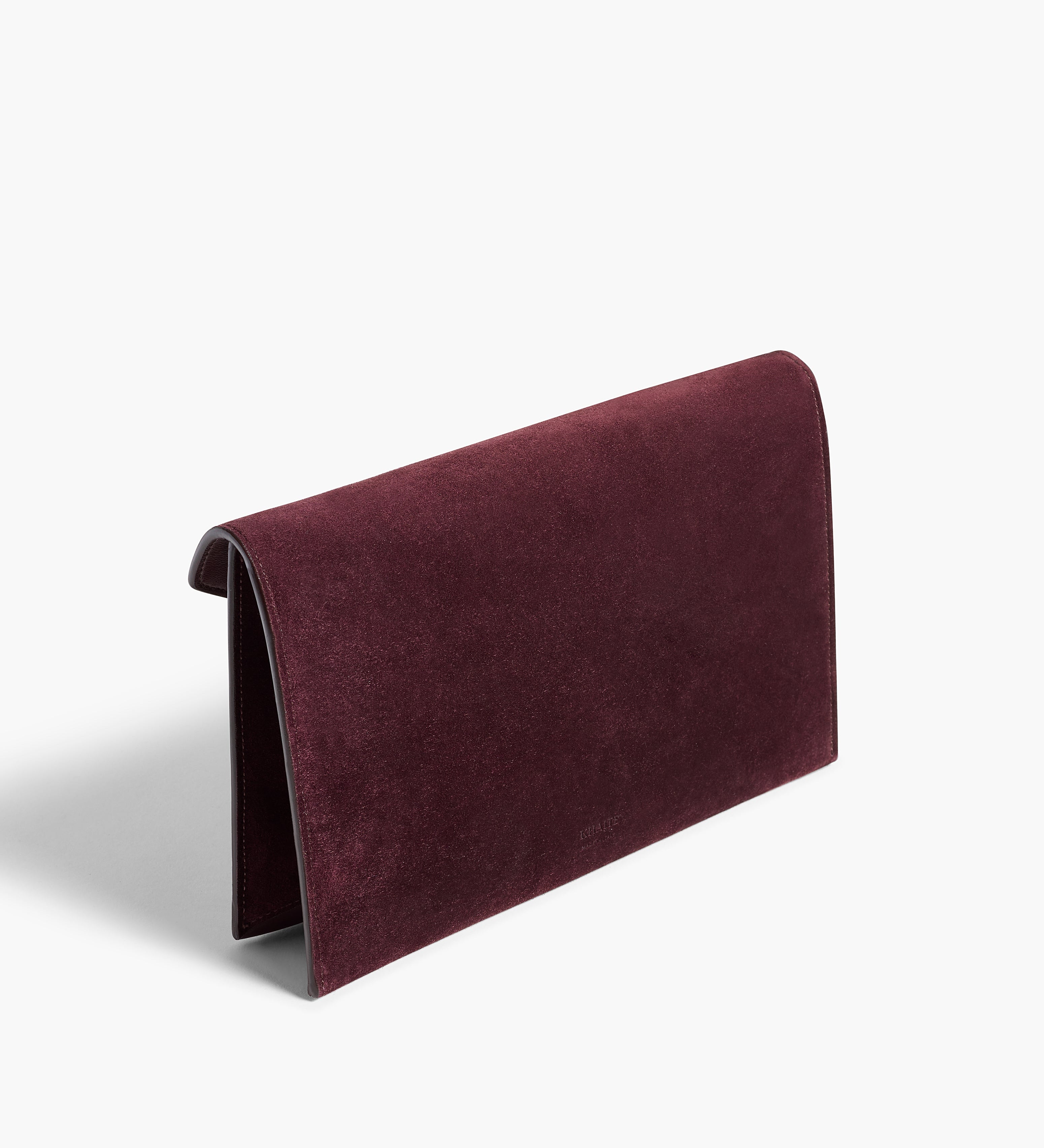 Khaite - Grace Envelope Clutch in Rouge Noir