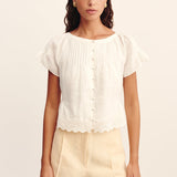 Posse - GRACE BLOUSE - VINTAGE WHITE