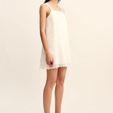 Posse - GRACE MINI DRESS - VINTAGE WHITE