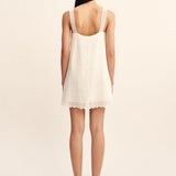 Posse - GRACE MINI DRESS - VINTAGE WHITE