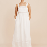 Posse - GRACE SHIFT DRESS - VINTAGE WHITE