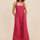 Posse - GRACE SHIFT DRESS - DRAGON FRUIT