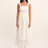 Posse - GRACE SHIFT DRESS - VINTAGE WHITE
