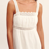 Posse - GRACE SHIFT DRESS - VINTAGE WHITE