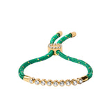 Dorsey - JAMES BEZEL VERT PARACORD BRACELET, GOLD