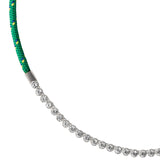 Dorsey - JAMES BEZEL VERT PARACORD NECKLACE, SILVER