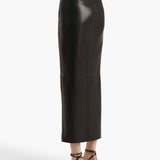 Khaite - Gres Skirt in Black Leather