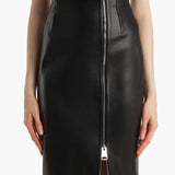 Khaite - Gres Skirt in Black Leather