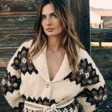 DÔEN - GRIFFITH CARDIGAN -- HORNSTULL JACQUARD