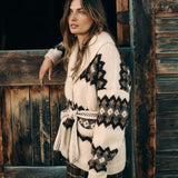 DÔEN - GRIFFITH CARDIGAN -- HORNSTULL JACQUARD