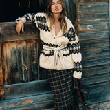 DÔEN - GRIFFITH CARDIGAN -- HORNSTULL JACQUARD