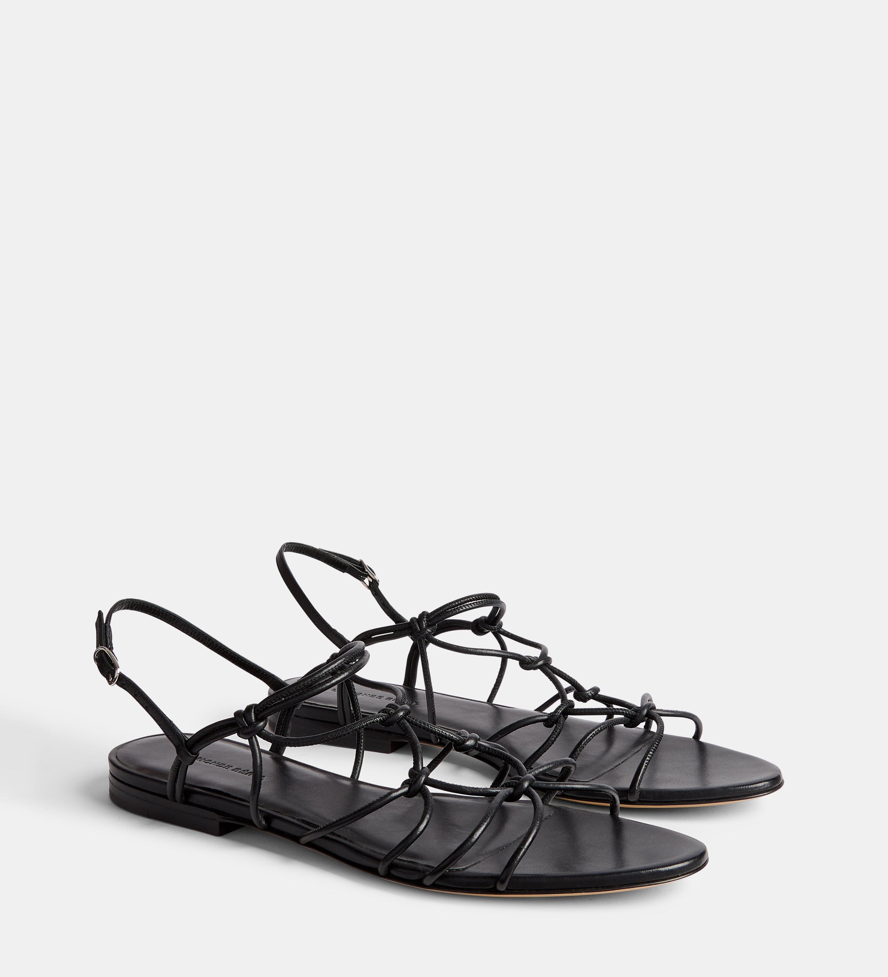Le Monde Beryl - Grace Sandal / Black Leather