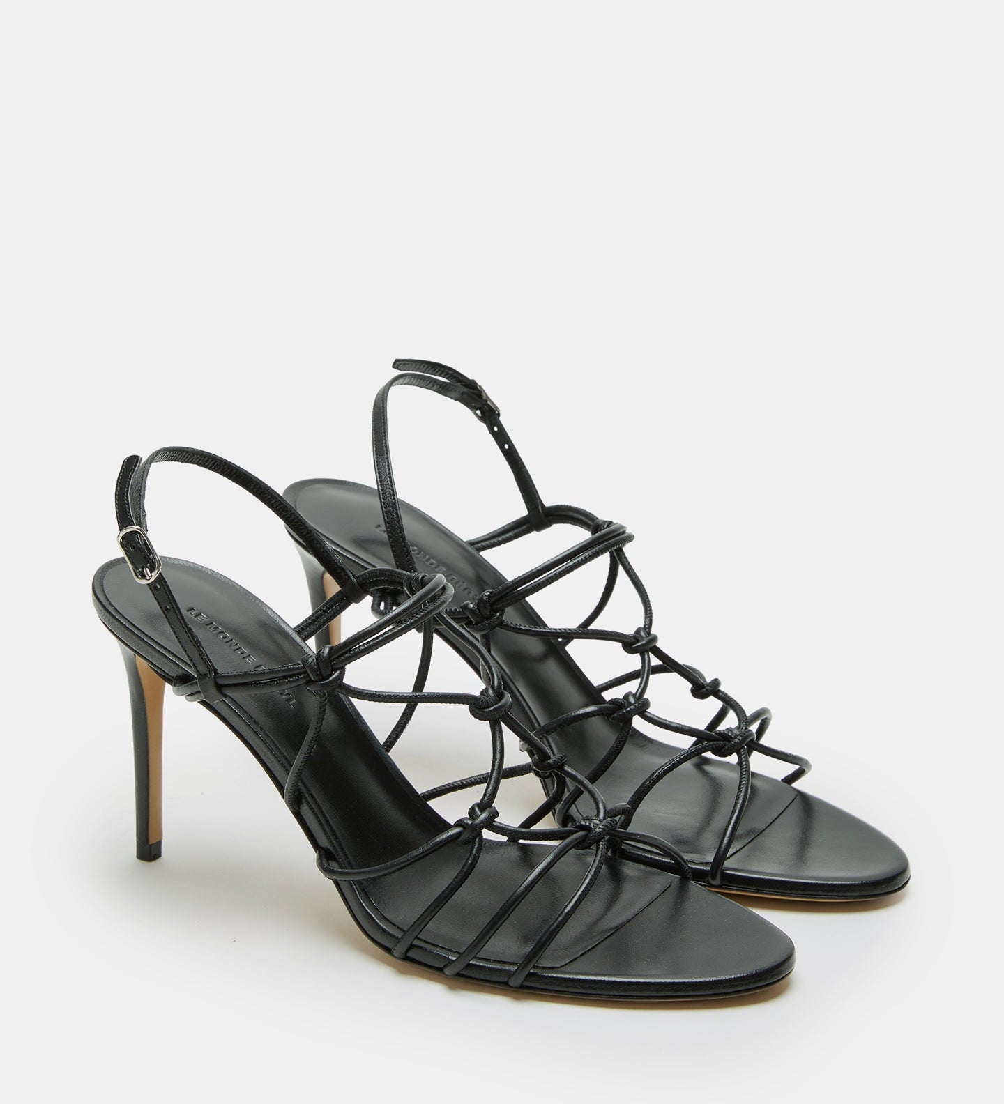 Le Monde Beryl - Grace Sandal Heel / Black Leather