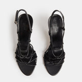 Le Monde Beryl - Grace Sandal Heel / Black Leather