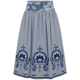 Cartolina - FA26 Georgia Skirt - Parkside Floral Stripe