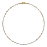 Dorsey - 14K YELLOW GOLD MOSS ROUND CUT, 3MM 4-PRONG, LAB DIAMOND RIVIÈRE NECKLACE
