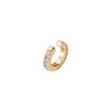 Dorsey - HINGED SINGLE ROW LAB WHITE SAPPHIRE EAR CUFF, GOLD