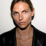 Dorsey - MOSS RIVIÈRE NECKLACE IN 3MM LAB WHITE SAPPHIRE