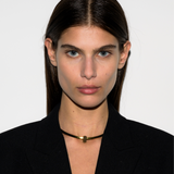 Dorsey - THREE-ROW RIVIÈRE PENDANT, NANO BLACK ONYX, SILVER