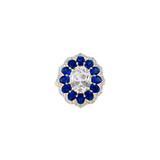 Dorsey - TATE LAB WHITE AND BLUE SAPPHIRE RING, GOLD