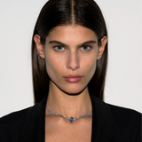 Dorsey - TWO-ROW RIVIÈRE PENDANT IN LAB BLUE SAPPHIRE