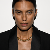 Dorsey - CLARETTE PAVÉ LINK NECKLACE, GOLD