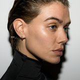Dorsey - HUGGIE EARRINGS WITH LAB DIAMOND