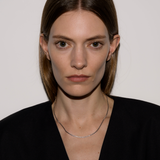 Dorsey - LINNEA, LAB DIAMOND SILVER CHAIN NECKLACE