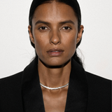 Dorsey - KATE RIVIÈRE NECKLACE IN 4.5MM LAB WHITE SAPPHIRE
