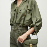 Veronica Beard - Small Crest Lock Trap Bag