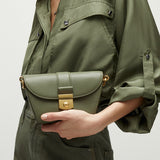 Veronica Beard - Small Crest Lock Trap Bag