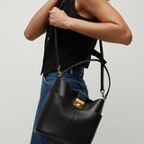 Veronica Beard - Large Crest Lock Bucket Bag