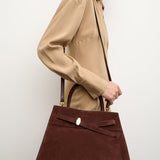 Suede Veronica Beard Dash Bag