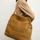 Suede Veronica Beard Slouch Shoulder Bag