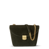 Veronica Beard - Suede Double Link Flap Bag