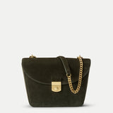 Veronica Beard - Suede Double Link Flap Bag