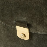 Veronica Beard - Suede Double Link Flap Bag