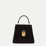 Veronica Beard - Crest Lock Velvet Top Handle Bag
